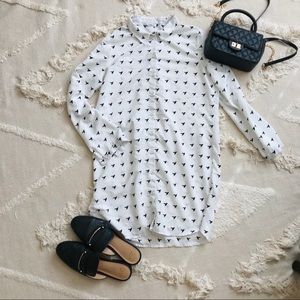 Long sleeved bird print blouse from Only